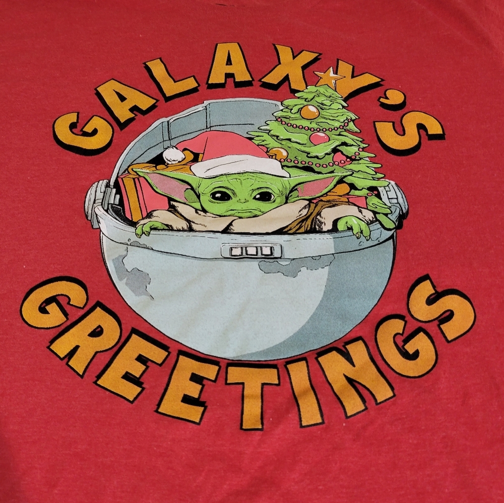 Mad Engine Star Wars "Galaxy Greetings" Short Sleeve T-shirt sz XL - Picture 3 of 4